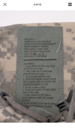 US Army ACU camo MOLLE Sustainment Pouch UNIVERSELE TAS Ongebruikt -  origineel