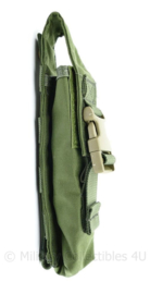 US Army CIRAS en Korps Mariniers Eagle Industries MS Pop Flare pouch Single Down MOLLE groen - ongebruikt - 8 x 5 x 4,5 cm - origineel