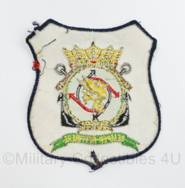 Koninklijke marine embleem Marine vervoersdienst Marine transport Semper in Itinere - 12,5 x 11,5 cm - origineel