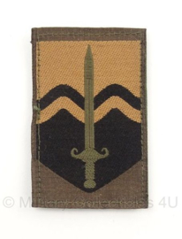 KL Nederlandse leger Nationaal Territoriaal Commando arm embleem 8 x 5,5 cm. - met klittenband - origineel