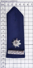 Gemeentepolitie epaulet Hoge rang  - Rang Hoofdinspecteur ambtenaar 2e klasse - 1 enkele epaulet - origineel