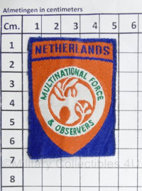 Defensie en kmar Sinaï Missie Netherlands embleem Multinational Force - 6,5 x 5 cm - origineel