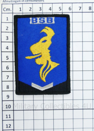 KMAR Koninklijke Marechaussee BSB Brigade Speciale Beveiligingsopdrachten embleem - met klittenband - 8 x 5,5 cm
