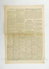 WO2 Duitse krant Frankische Tageszeitung nr. 227 27 september 1944 - 47 x 32 cm - origineel
