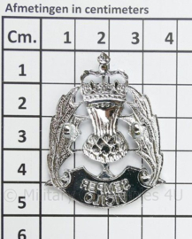 Schotse politie pet insigne Semper Vigilo - 4½ x 3½ cm - origineel
