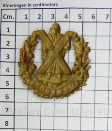 Britse WO2 cap badge The Cameron Highlanders of Ottawa - Kings Crown - 5,5 x 5,5 cm - origineel