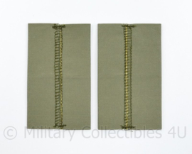 Defensie Staf Stratotex epauletten paar Adjudant - 9 x 5 cm - origineel