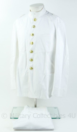 Koninklijke Marine  wit Toetoep uniform jas met broek - Marinier der 1e klasse - borstomtrek 106 cm, broek maat 51 - origineel