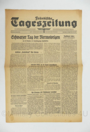 WO2 Duitse krant Tageszeitung nr. 197 24 augustus 1943 - 47 x 32 cm - origineel