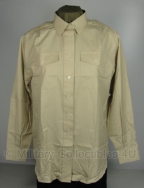 Dames blouse khaki - lange mouw - dames maat 32 tm. 35 - origineel