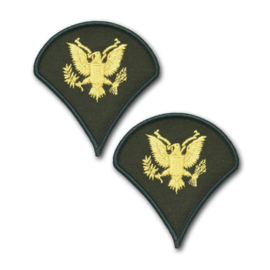 US Army Ranks - 2 stuks - Specialist - 7,5 x 8 cm - origineel