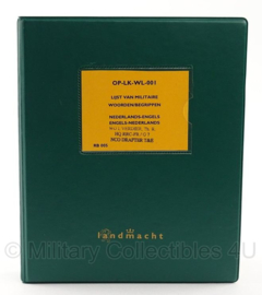 Boek "KL handboek lijst militaire begrippen" - origineel