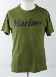 KMARS Korps Mariniers en USMC US Marines shirt groen - merk Rothco - maat Small - gedragen - origineel