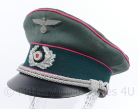 WO2 Duitse Panzer officiers schirmmutze - zeldzaam - maat 56 - origineel