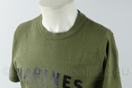 KMARS Korps Mariniers Marines Unity Strength Dedication 1665 shirt groen - maat Small - gedragen - origineel