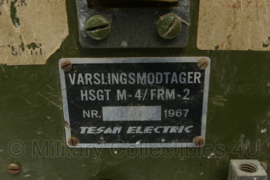 Deense leger Military Receiver Tesam Electric Warningreceiver Varslingsmodtager HSGT M-4/FRM-2 1967 - 36 x 16 x 24 cm - origineel