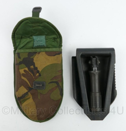 Defensie Gerber klapschep met Woodland MOLLE tas - 18 x 5 x 25 cm - origineel