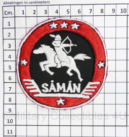 Onbekend Cavalerie  embleem Saman - diameter 8,5 cm - origineel