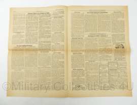 WO2 Duitse krant Frankische Tageszeitung nr. 241 13 oktober 1944 - 47 x 32 cm - origineel