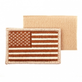 Uniform landsvlag USA Amerika stof - met klitteband - DESERT - 5,2 x 7,4 cm.