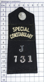 Britse enkele epaulet Special Constabulary Metropolitan Police - 14,5 x 6,5 cm - origineel