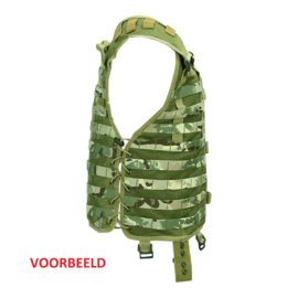 Tactical MOLLE vest zonder tassen - Marpat USMC Woodland Digital camo - verstelbare maat