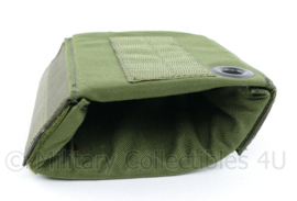 Defensie padded  pouch groen - voor radio apparatuur - 12 x 8 x 13 cm - nieuwstaat ! -  origineel