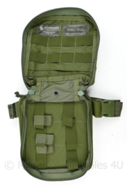 Nederlandse leger en US army First Aid pouch voor aan het been en MOLLE - North American Rescue Operator BLS IFAK bag - met legstrap - compleet (zonder inhoud) - origineel