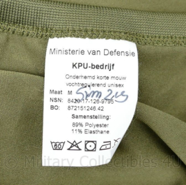 Defensie NFP mono shirt hemd korte mouw Groen, mannen vocht regulerend warm weer - licht gedragen - maat Large -  origineel