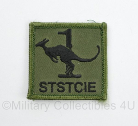 Defensie STSTCIE Staf en Stafcompagnie borstembleem - met klittenband - 5 x 5 cm - origineel