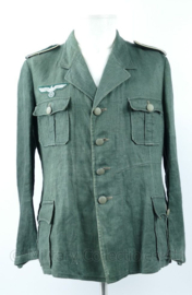 WO2 Duitse Drillich jacke uniform jas Heer Infanterie - origineel