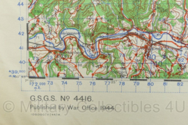 WW2 British War Office map 1944 Central Europe Siegen - 87,5 x 64,5 cm - origineel