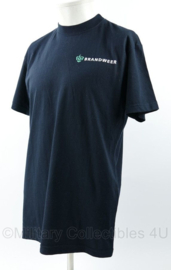 Nederlandse Brandweer t-shirt donkerblauw - maat Medium - gedragen - origineel