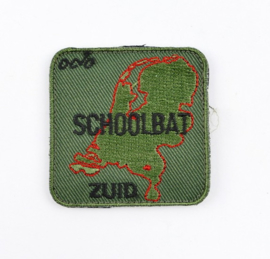 KL Nederlandse leger OCIO SCHOOLBAT ZUID Schoolbataljon Zuid borstembleem - met klittenband - 5 x 5 cm - origineel