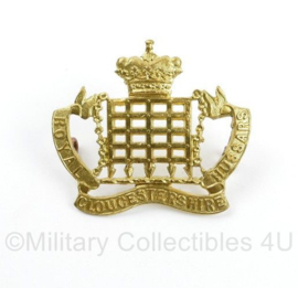 WO2 Britse Royal Gloucestershire Hussars cap badge - 4,5 x 4 cm - origineel