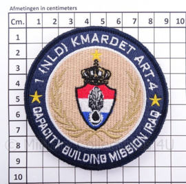 KMAR Koninklijke Marechaussee "capacity building mission iraq" embleem - met klittenband - diameter 9 cm