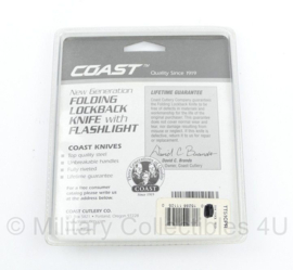 Coast Folding Lockback knife with flashlight - nieuw in de verpakking
