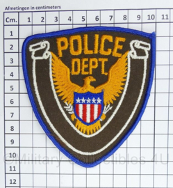 Amerikaanse Politie embleem American Police Dept. patch - 10,5 x 10 cm - origineel