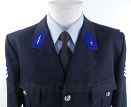 Belgische politie uniform jas - rang "hoofdagent" - zonder schouder epauletten - origineel