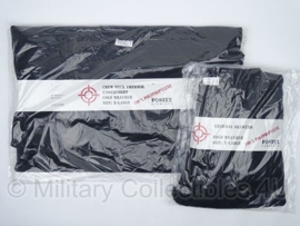 Thermo onderkleding set - Ondershirt en broek - zwart - 100% polyester - maat XXL (valt als 4XL)
