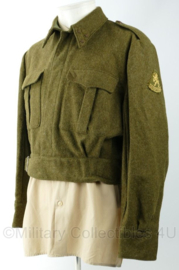 MVO Battledress uniform jas Kapitein - maat 50 1/4 - gedragen - origineel