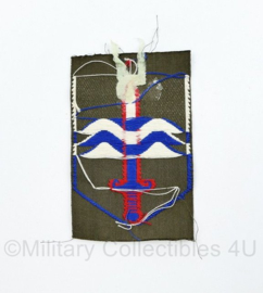 KL eenheid mouw embleem  Nationaal Territoriaal Commando ongevouwen - model tot 2000 - 8 x 5 cm - origineel
