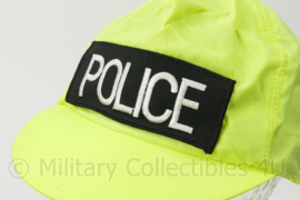 Gele Britse Politie cap - one size - gedragen - origineel