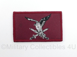 Defensie LUMBL Luchtmobiele Brigade horizontaal embleem - voor rugzak, baseball cap, ed. - met klittenband - 8 x 5 cm