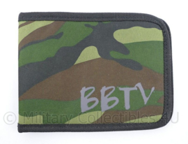 KL Nederlandse leger BBTV camo map met notitieblok - 17 x 1,5 x 13 cm - NIEUW - origineel