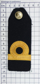 Koninklijke Marine epauletten Luitenant ter Zee 3e klasse - 13,5 x 5 cm  - origineel