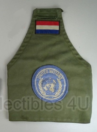 KL Nederlandse leger armband  groen - United Nations embleem - origineel