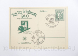 WO2 Duitse Postkarte  Tag der Briefmarke 1940  - 15 x 10,5 cm - origineel