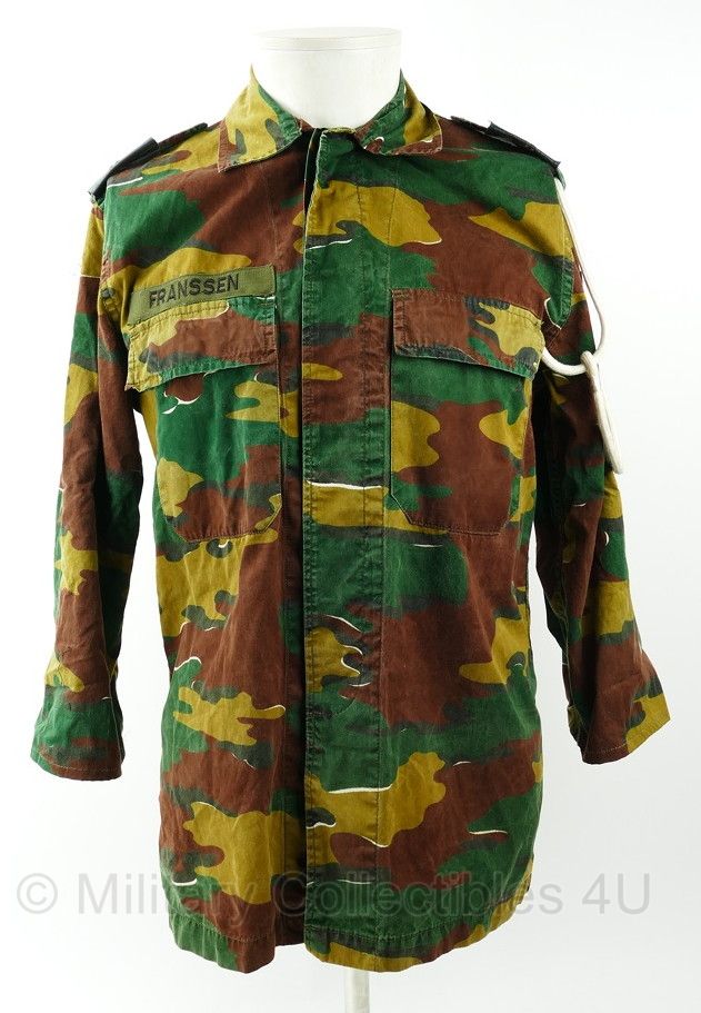 ABL Belgische leger camo uniform jasje met koord - maat 46L - gedragen - origineel