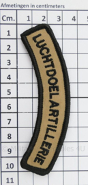 KL Luchtdoelartillerie straatnaam met klittenband - 10 x 3 cm